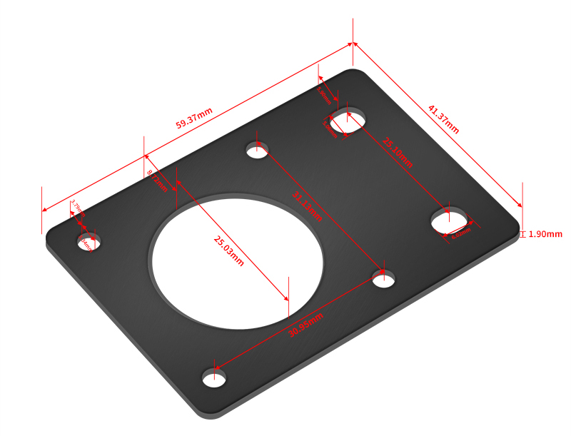 3D Gadgets Malaysia Nema 17 Motor Mounting Plate for 2020 Extrusion